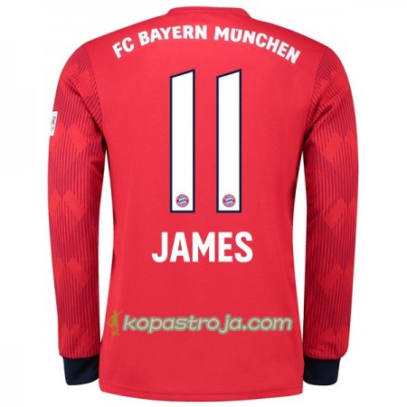Billiga Fotbollströjor FC Bayern München James 11 Hemma tröja 2018/19 Långärmad